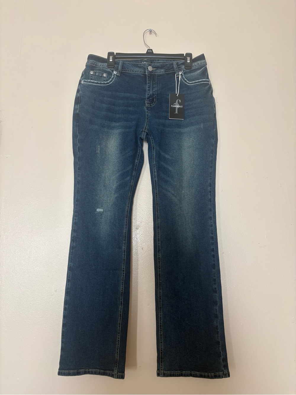 Dark Blue Bootcut Jeans - Flirtitude